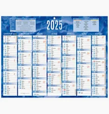 Calendrier du mois de janvier 2025